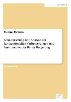 Strukturierung und Analyse der konzeptionellen Verbesserungen und Instrumente des Better Budgeting de Monique Hermann