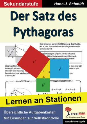 Der Satz des Pythagoras de Hans-J. Schmidt