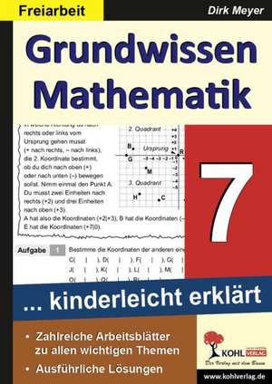 Grundwissen Mathematik / Klasse 7 de Dirk Meyer