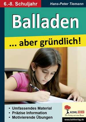 Balladen ... aber gründlich! de Hans-Peter Tiemann