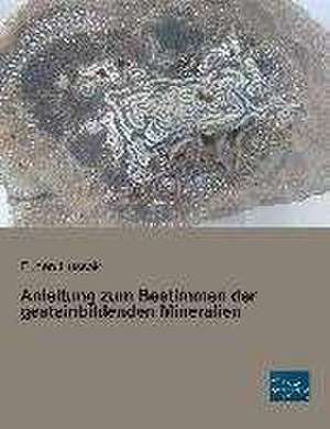 Anleitung zum Bestimmen der gesteinbildenden Mineralien de Eugen Hussak