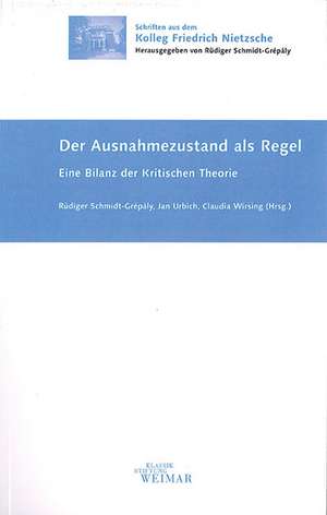 Der Ausnahmezustand als Regel de Rüdiger Schmidt-Grépály