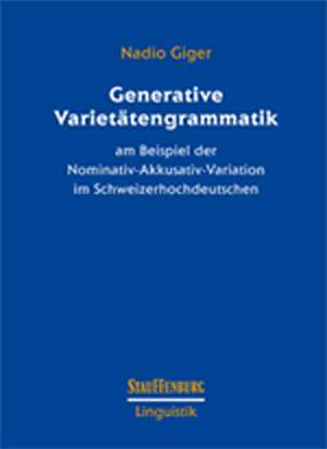 Generative Varietätengrammatik de Nadio Giger