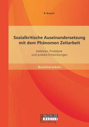 Sozialkritische Auseinandersetzung Mit Dem Phanomen Zeitarbeit: Gefahren de Britta Brumm