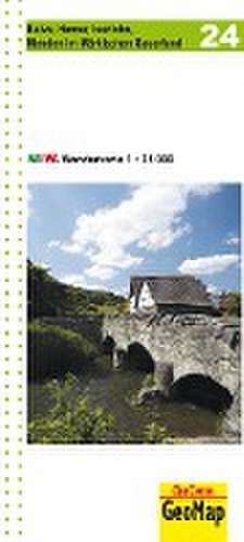 Balve, Hemer, Iserlohn, Menden im Märkischen Sauerland Blatt 24, topographische Wanderkarte NRW de Geobasisdaten: Land NRW