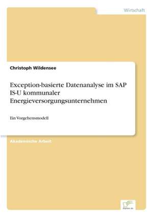 Exception-basierte Datenanalyse im SAP IS-U kommunaler Energieversorgungsunternehmen de Christoph Wildensee