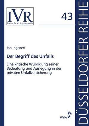 Der Begriff des Unfalls de Jan Ingenerf