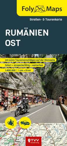 FolyMap Rumänien Ost de Bikerbetten - TVV Touristik Verlag GmbH