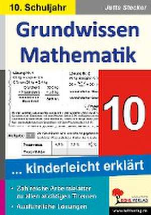 Grundwissen Mathematik / Klasse 10 de Jutta Stecker