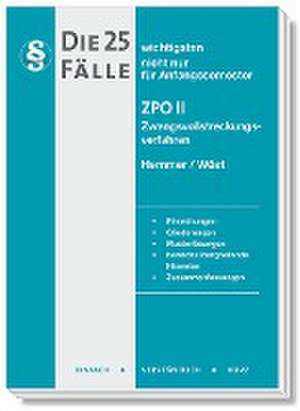 Die 25 wichtigsten Fälle ZPO II de Karl-Edmund Hemmer