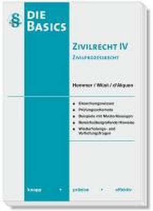 Basics - Zivilrecht IV Zivilprozessrecht (ZPO) de Karl-Edmund Hemmer