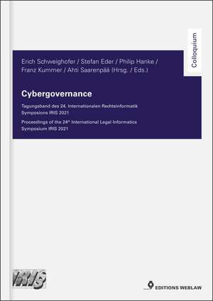 Cybergovernance de Erich Schweighofer