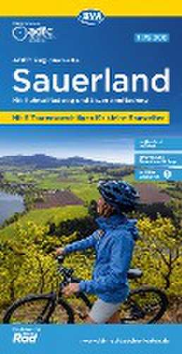 ADFC-Regionalkarte Sauerland mit Tagestouren-Vorschlägen, 1:75.000, reiß- und wetterfest, GPS-Tracks Download de Allgemeiner Deutscher Fahrrad-Club e. V. (ADFC)