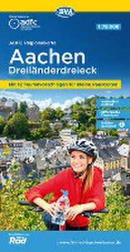 ADFC-Regionalkarte Aachen Dreiländereck, 1:75.000, reiß- und wetterfest, mit kostenlosem GPS-Download der Touren via BVA-website oder Karten-App de Allgemeiner Deutscher Fahrrad-Club e. V. (ADFC)