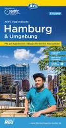 ADFC-Regionalkarte Hamburg und Umgebung, 1:75.000, mit Tagestourenvorschlägen, reiß- und wetterfest, E-Bike-geeignet, GPS-Tracks-Download de Allgemeiner Deutscher Fahrrad-Club e. V. (ADFC)