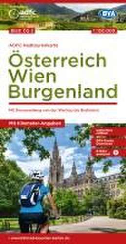 ADFC-Radtourenkarte ÖS2 Österreich Wien Burgenland 1:150:000, reiß- und wetterfest, E-Bike geeignet, GPS-Tracks Download, mit Bett+Bike Symbolen, mit Kilometer-Angaben de Allgemeiner Deutscher Fahrrad-Club e. V. (ADFC)