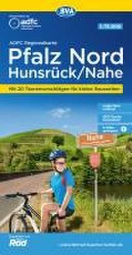 ADFC-Regionalkarte Pfalz Nord/ Hunsrück/ Nahe, 1:75.000, mit Tagestourenvorschlägen, reiß- und wetterfest, E-Bike-geeignet, GPS-Tracks Download de Allgemeiner Deutscher Fahrrad-Club e. V. (ADFC)