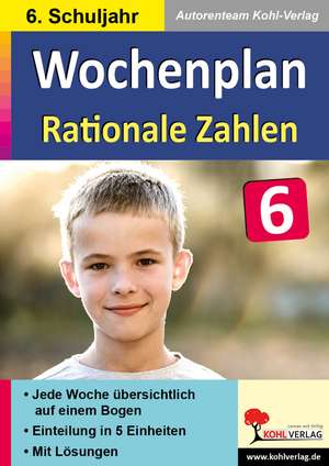 Wochenplan Grundrechenarten / Klasse 6 de Cornelia Pantenburg
