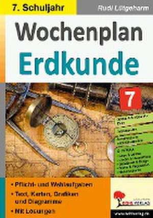 Wochenplan Erdkunde / Klasse 7 de Rudi Lütgeharm