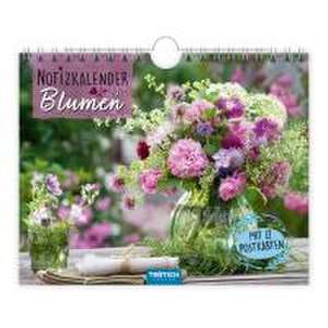 Trötsch Notizkalender Querformat Notizkalender Blumen 2025 mit 12 Postkarten de Trötsch Verlag GmbH & Co. KG