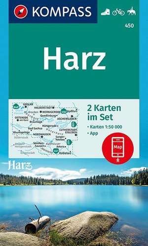 Harz 1:50 000 de Kompass-Karten Gmbh
