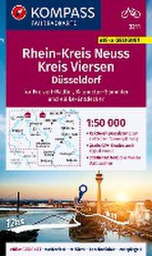 KOMPASS Fahrradkarte 3211 Rheinkreis Neuss, Kreis Viersen 1:50.000 de KOMPASS-Karten GmbH