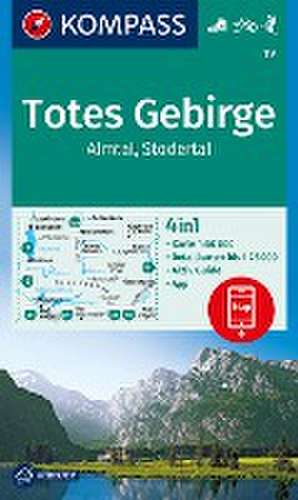 KOMPASS Wanderkarte 19 Totes Gebirge, Almtal, Stodertal 1:50.000 de KOMPASS-Karten GmbH