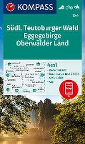 KOMPASS Wanderkarte 844 Südlicher Teutoburger Wald - Eggegebirge - Oberwälder Land 1:50.000 de KOMPASS-Karten GmbH