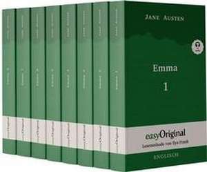 Emma - Teile 1-8 (Buch + 8 MP3 Audio-CDs) - Lesemethode von Ilya Frank - Zweisprachige Ausgabe Englisch-Deutsch de Jane Austen