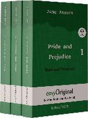 Pride and Prejudice / Stolz und Vorurteil - Teile 1-3 Hardcover (mit kostenlosem Audio-Download-Link) de Jane Austen