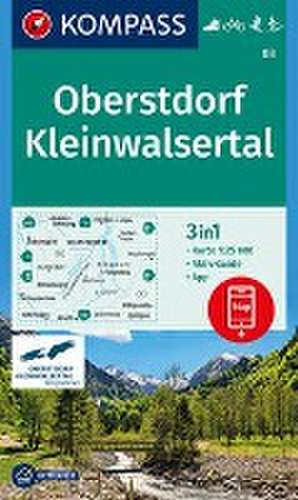 KOMPASS Wanderkarte 03 Oberstdorf, Kleinwalsertal 1:25.000 de KOMPASS-Karten GmbH