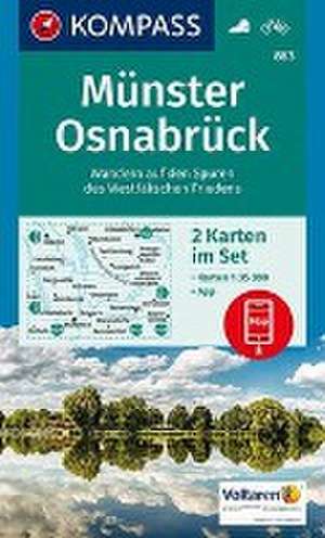 KOMPASS Wanderkarten-Set 863 Münster, Osnabrück (2 Karten) 1:35.000 de KOMPASS-Karten GmbH