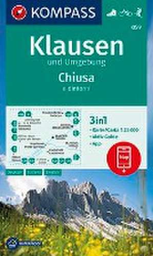 KOMPASS Wanderkarte 059 Klausen und Umgebung, Chiusa e dintorni 1:25.000 de KOMPASS-Karten GmbH