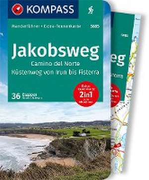 KOMPASS Wanderführer Jakobsweg Camino del Norte, 60 Touren de Rorbert Schwänz