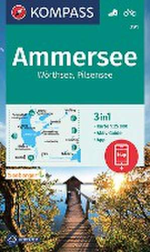 KOMPASS Wanderkarte 791 Ammersee, Wörthsee, Pilsensee 1:25.000 de KOMPASS-Karten GmbH