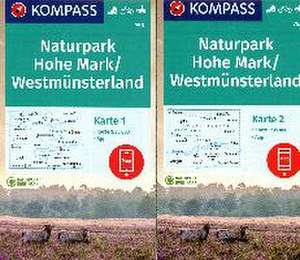 KOMPASS Wanderkarten-Set 753 Naturpark Hohe Mark / Westmünsterland (2 Karten) 1:35.000