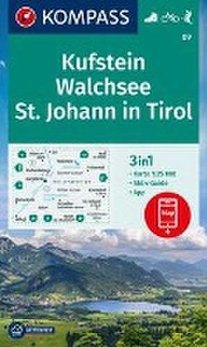 KOMPASS Wanderkarte 09 Kufstein, Walchsee, St. Johann in Tirol 1:25.000