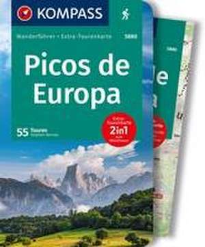 KOMPASS Wanderführer Picos de Europa, 55 Touren mit Extra-Tourenkarte de Stephan Bernau