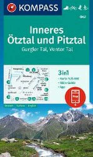 KOMPASS Wanderkarte 042 Inneres Ötztal und Pitztal, Gurgler Tal, Venter Tal 1:25.000