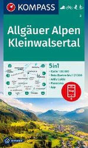 KOMPASS Wanderkarte 3 Allgäuer Alpen, Kleinwalsertal 1:50.000