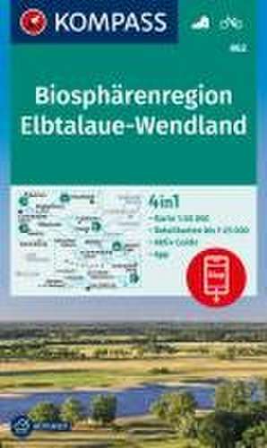 KOMPASS Wanderkarte 862 Biosphärenregion Elbtalaue-Wendland 1:50.000