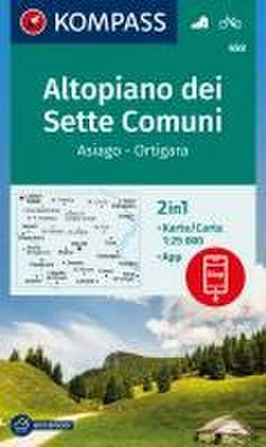 KOMPASS Wanderkarte 658 Altopiano dei Sette Comuni, Asiago - Ortigara 1:25.000