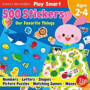 Play Smart 500 Stickers Our Favorite Things de Gakken Early Childhood Experts