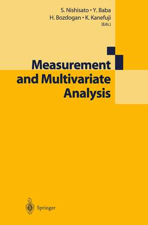 Measurement and Multivariate Analysis de Shizuhiko Nishisato