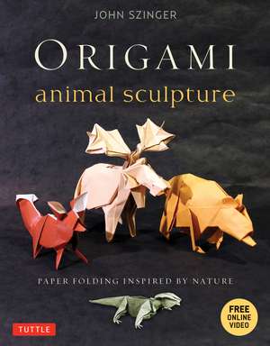 Origami Animal Sculpture: Paper Folding Inspired by Nature: Fold and Display Intermediate to Advanced Origami Art (Origami Book with 22 Models and Online Video Instructions) de John Szinger