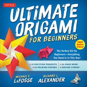 Ultimate Origami for Beginners Kit: The Perfect Kit for Beginners-Everything you Need is in This Box!: Kit Includes Origami Book, 19 Projects, 62 Origami Papers & Video Instructions de Michael G. LaFosse