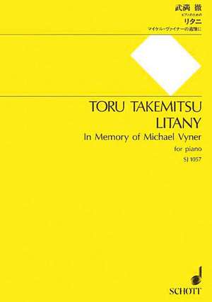 Litany: "In Memory of Michael Vyner" - For Piano de Toru Takemitsu