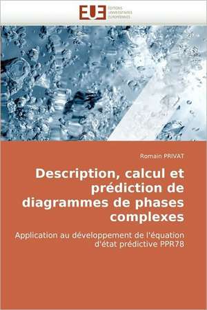 Description, Calcul Et Prediction de Diagrammes de Phases Complexes: Une Incitation Au Risque? de Romain PRIVAT