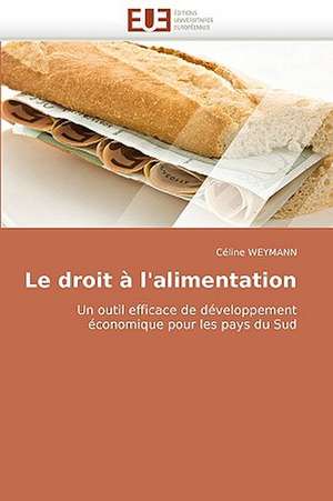 Le droit à l'alimentation de Céline WEYMANN