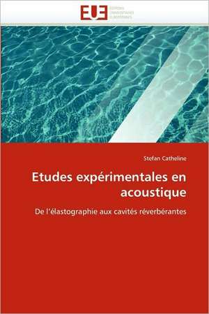 Etudes expérimentales en acoustique de Stefan Catheline